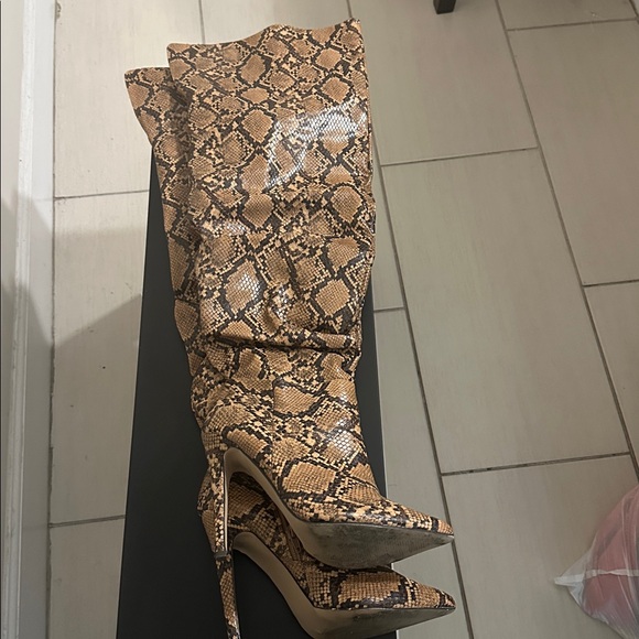 Thigh High Python Boot - Picture 2 of 2